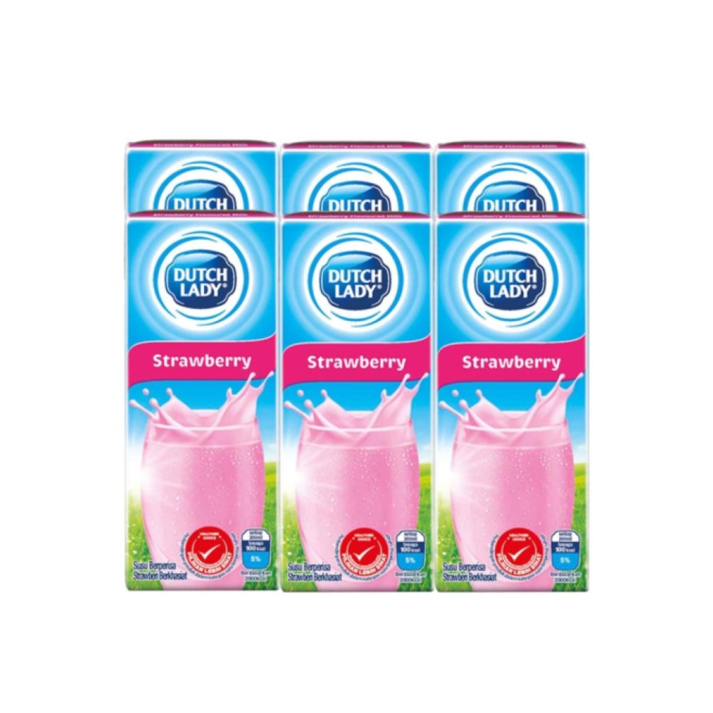 DUTCH LADY PUREFARM STRAWBERRY 6*200ML_0