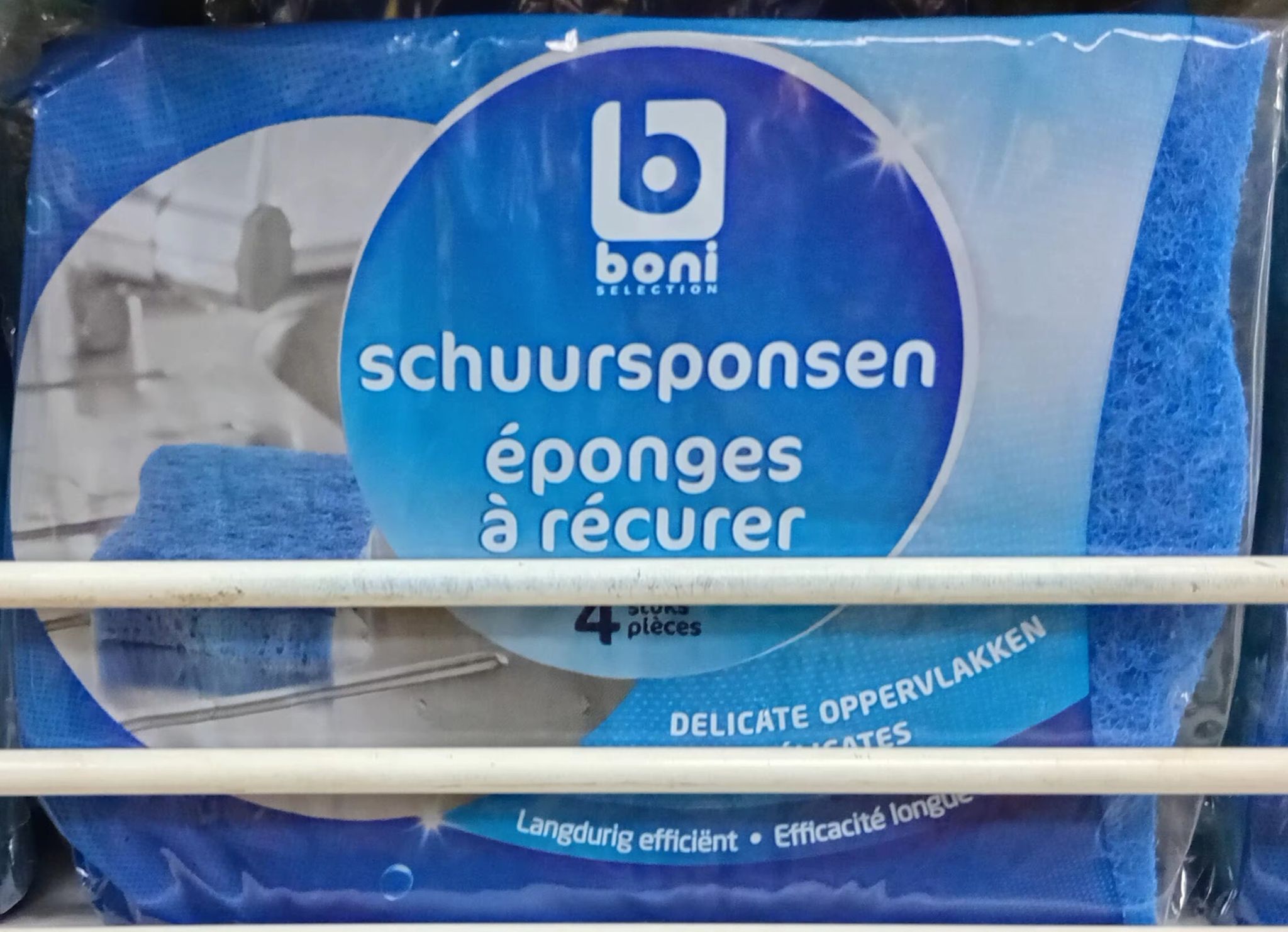 Boni Selection Eponges A Recurer Bleues 4'S_0