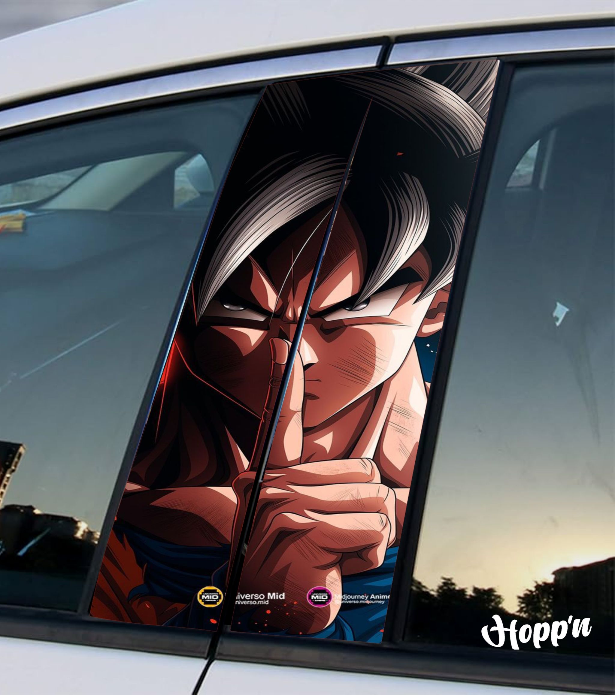 Goku Hush B Pillar Sticker _0