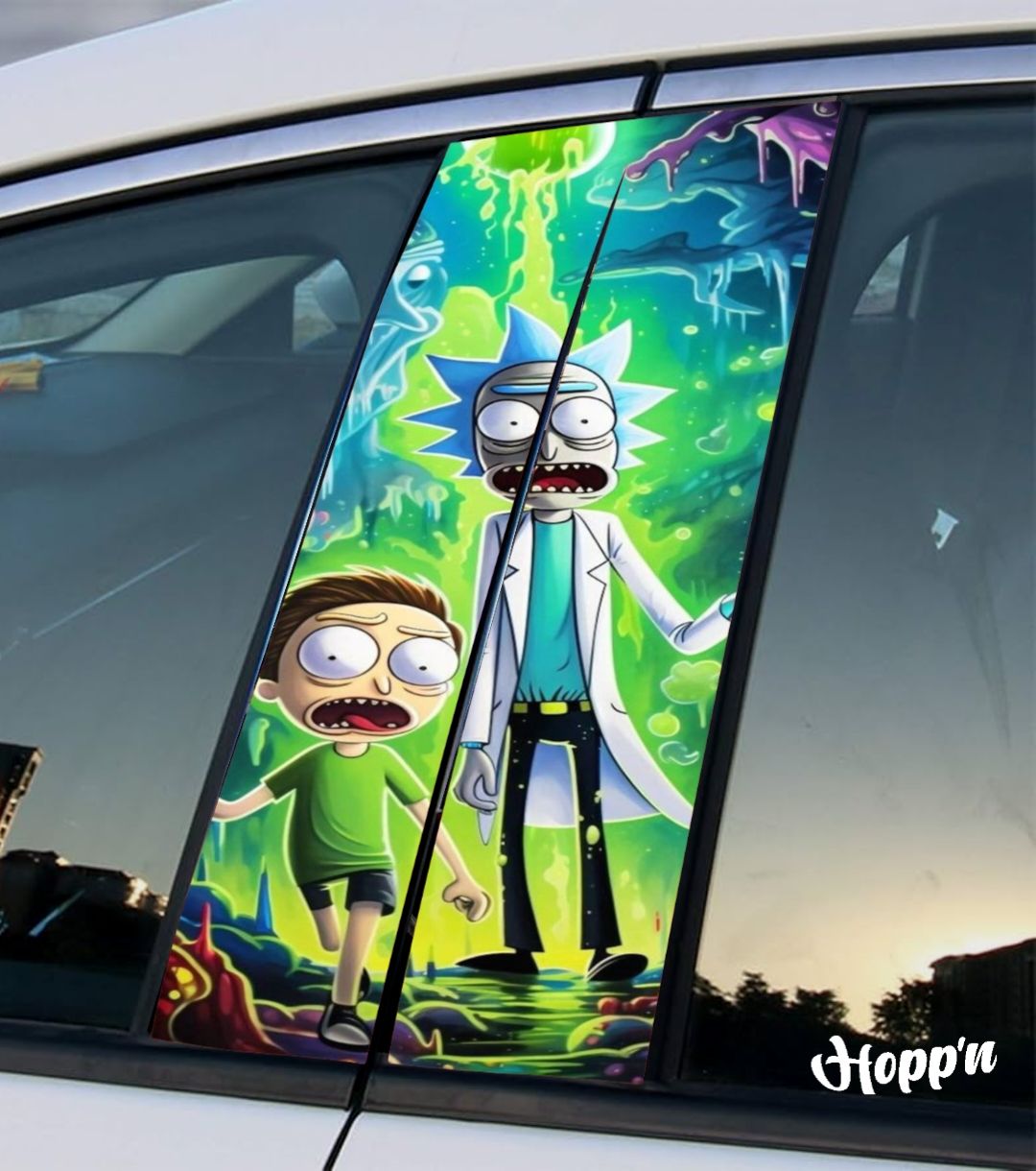 Rick n Morty B Pilllar Sticker _10