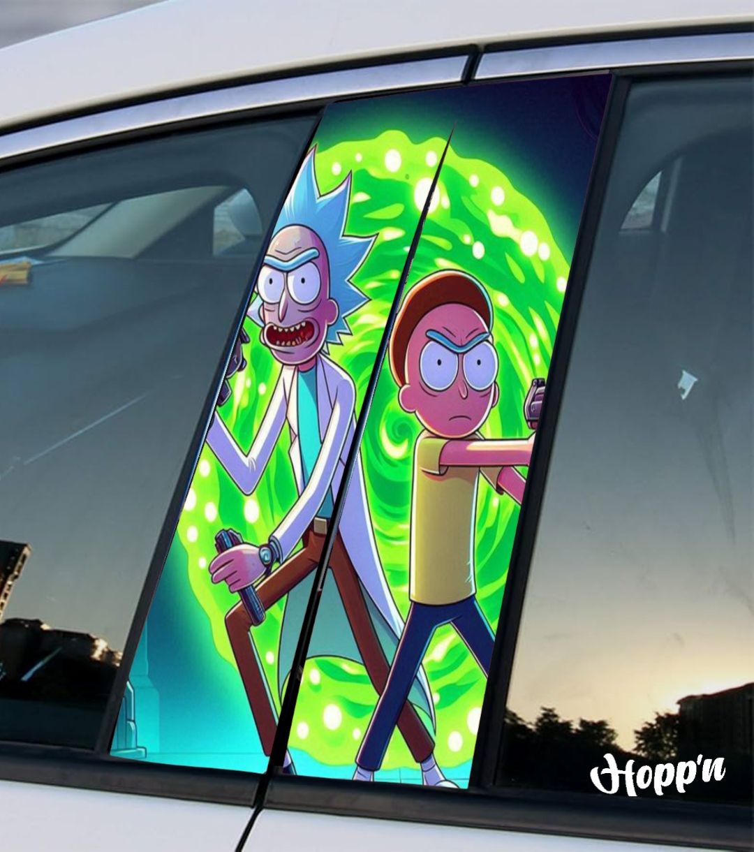 Rick n Morty B Pilllar Sticker _14