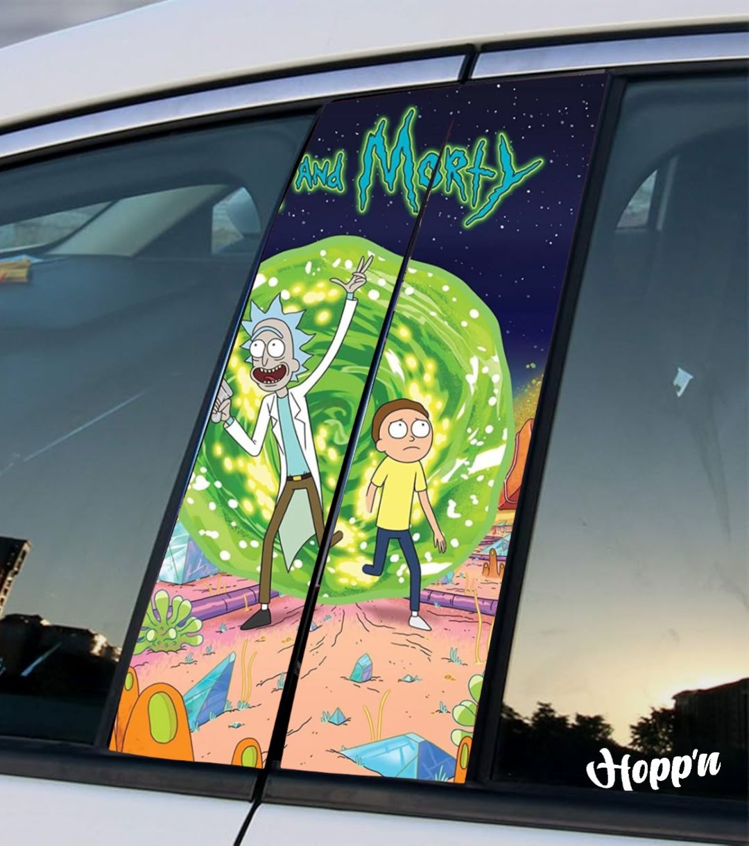 Rick n Morty B Pilllar Sticker _15