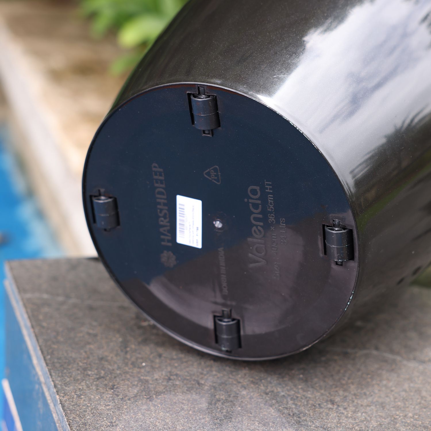 Large Planters with Wheels | 12Inch Planter | Black_4