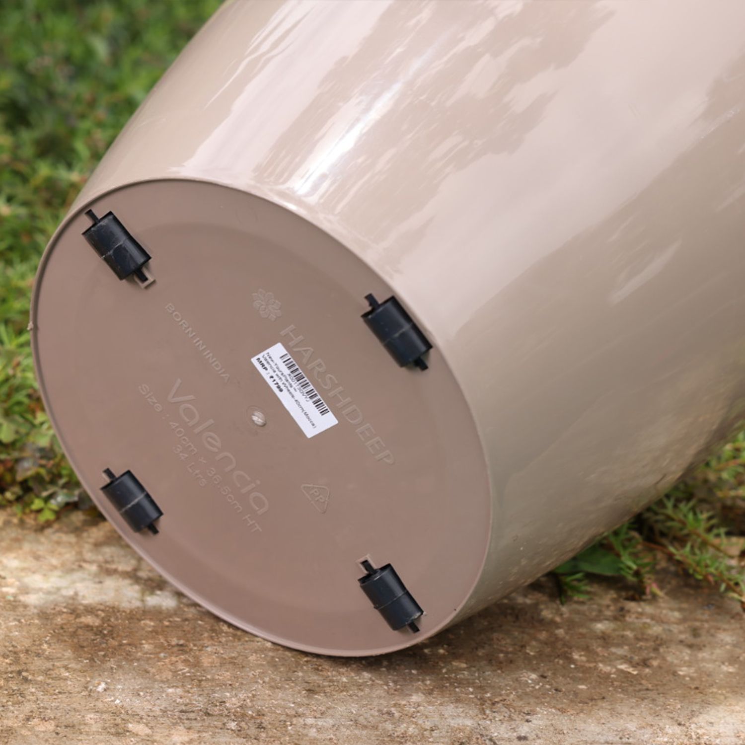 Large Planters with Wheels | 12Inch Planter | Mocca_2