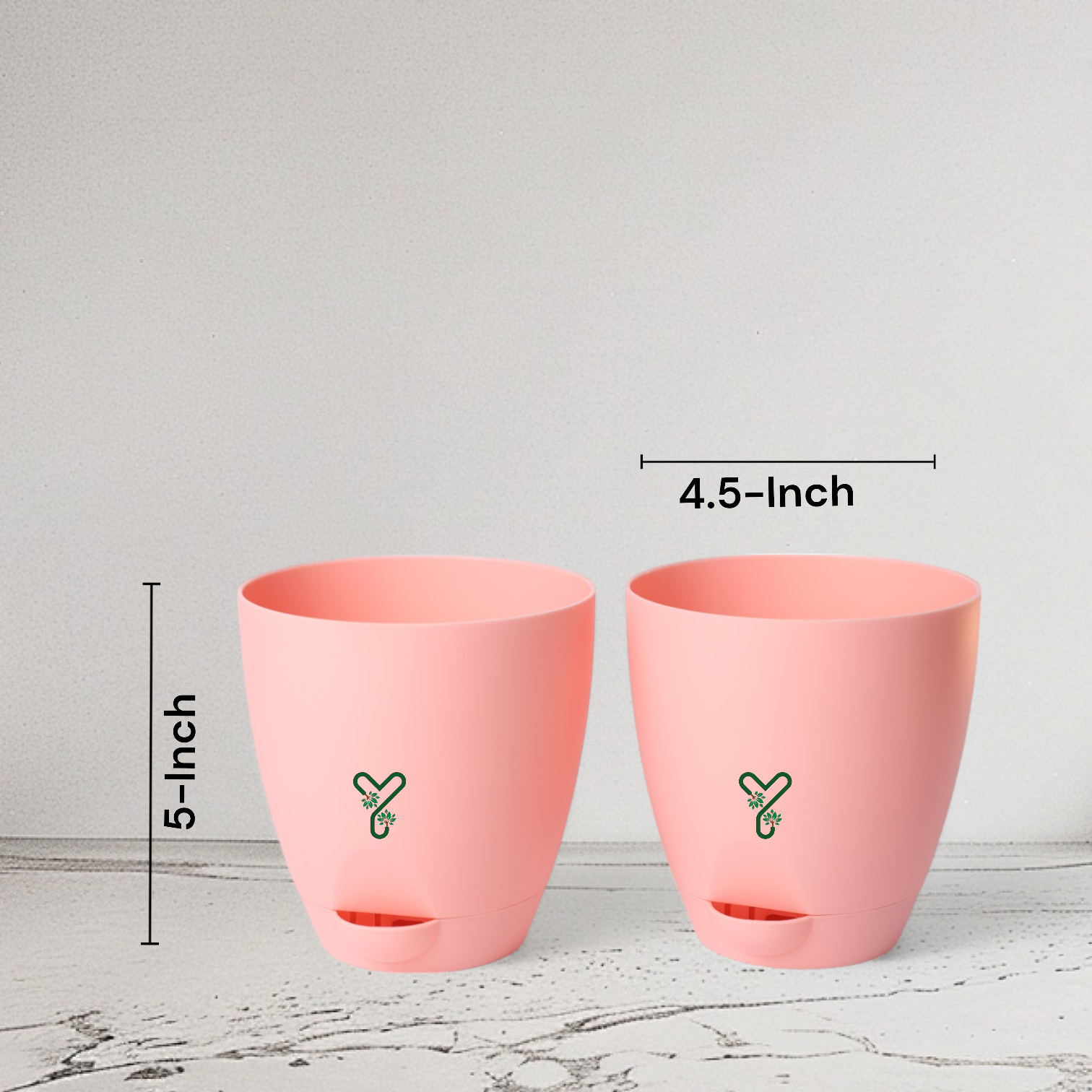 Peach Aqua Self Watering | 7inch Pot | Pack of 2_8