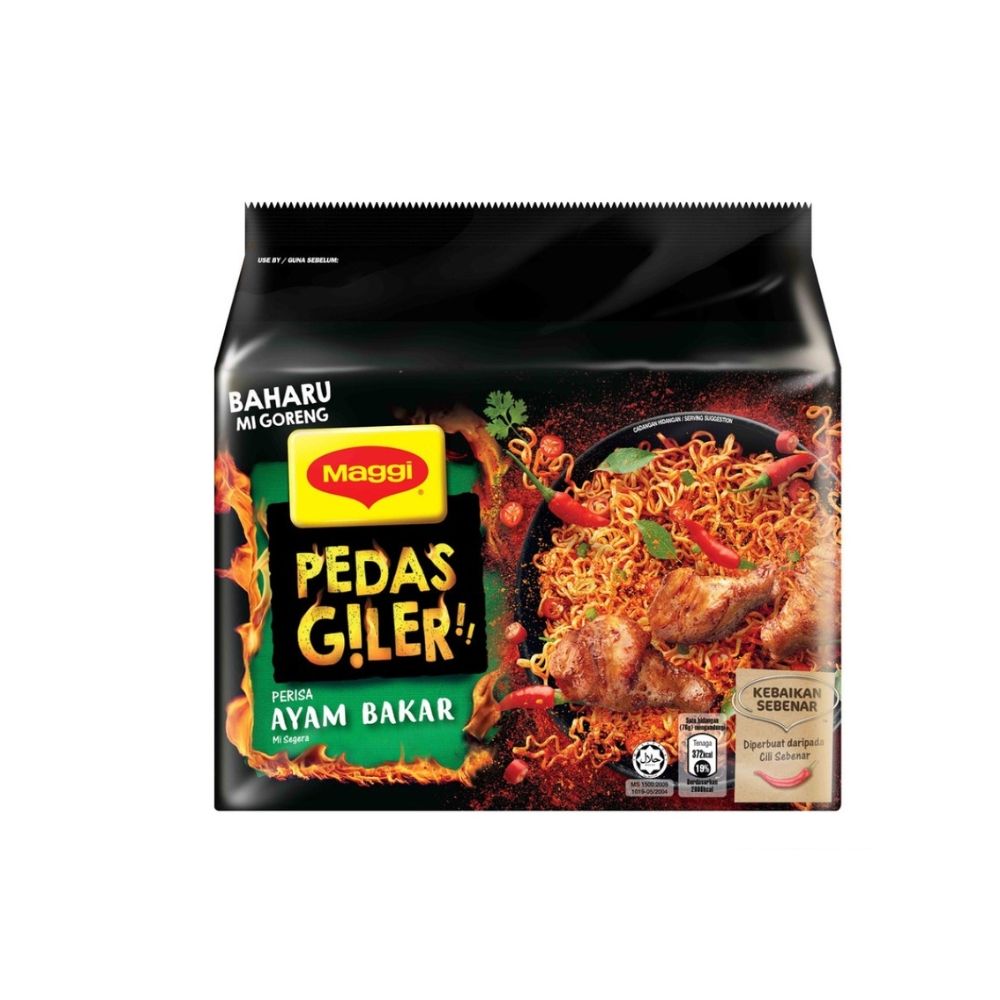 MAGGI PEDAS GILER AYAM BAKAR 5*76G_0