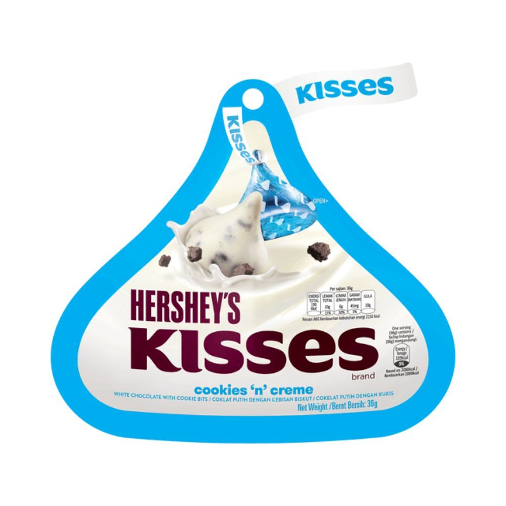 HERSHEYS KISSES COOKIES N CREME 36G_0