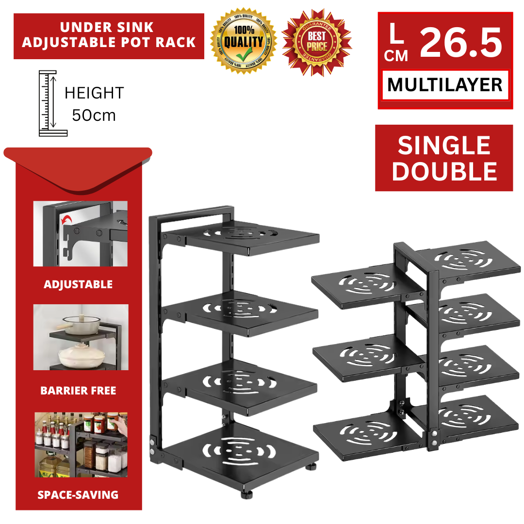 UNDER SINK ADJUSTABLE POT RACK (RAK BAWAH SINGKI)_0