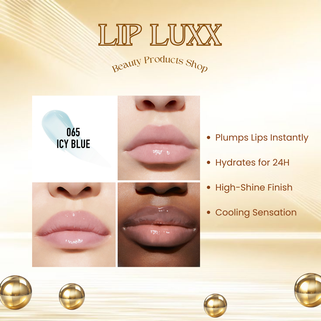 DIOR Addict Lip Maximizer #065 Icy Blue Plumping Gloss (NO BOX) 6ml Full Bottle_2