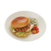 Poached Chicken Burger 香油鸡汉堡_0
