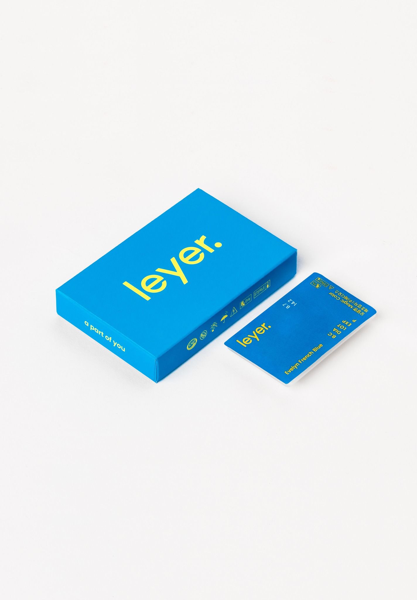 -1.75 LEYER Korea Graded Contact Lenses Evelyn French Blue_9