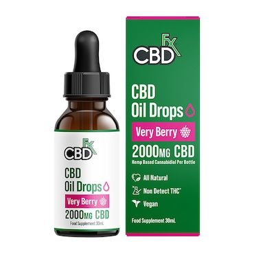 CBDfx 2000mg CBD Oil Very Berry Flavour 30ml_0