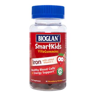 Bioglan SmartKids Iron with Vitamin C 30 Strawberry Flavour Gummies_0