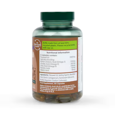 Holland & Barrett Vegan High Strength Flaxseed Triple Omega 3-6-9 Oil 120 Capsules_2