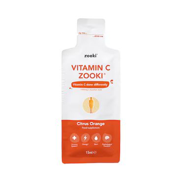 Zooki Liposomal Vitamin C 1000mg, Citrus Orange Flavour - 14 x 15ml Liquid Sachet_1