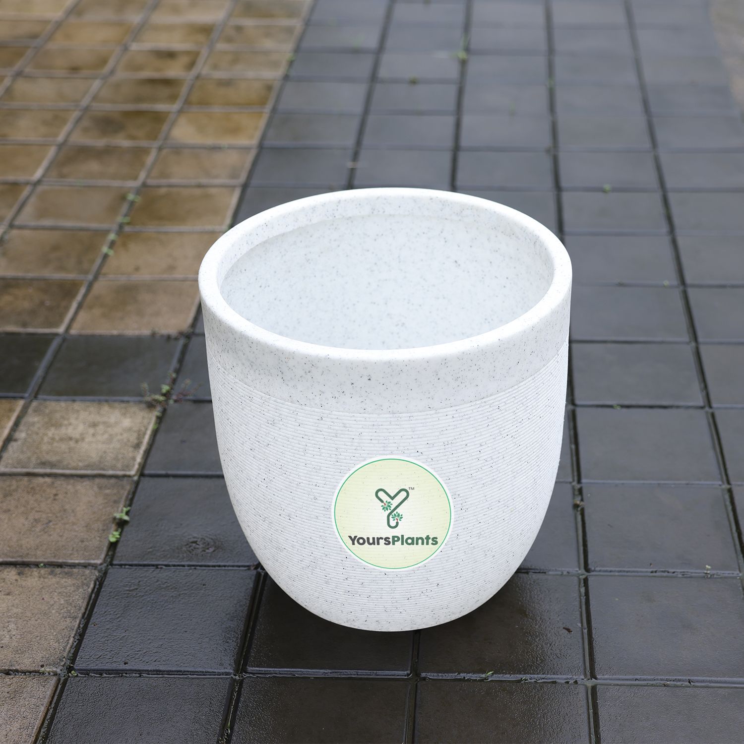 Milano Large Planters with Wheels | 12Inch Planter | White_7