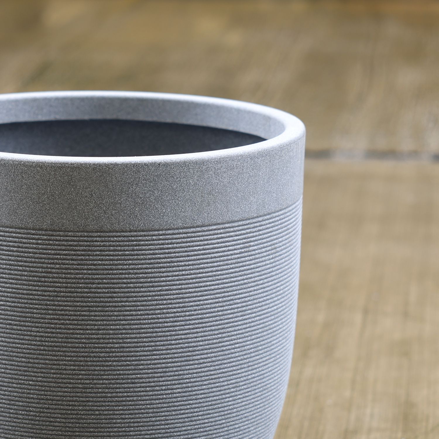 Milano Large Planters with Wheels | 12Inch Planter | Grey Stone_3