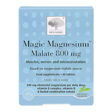 New Nordic Magic Magnesium Malate 800mg 60 Tablets_0
