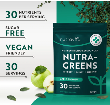 Nutra Greens Blend Powder Complex - Natural Apple_2