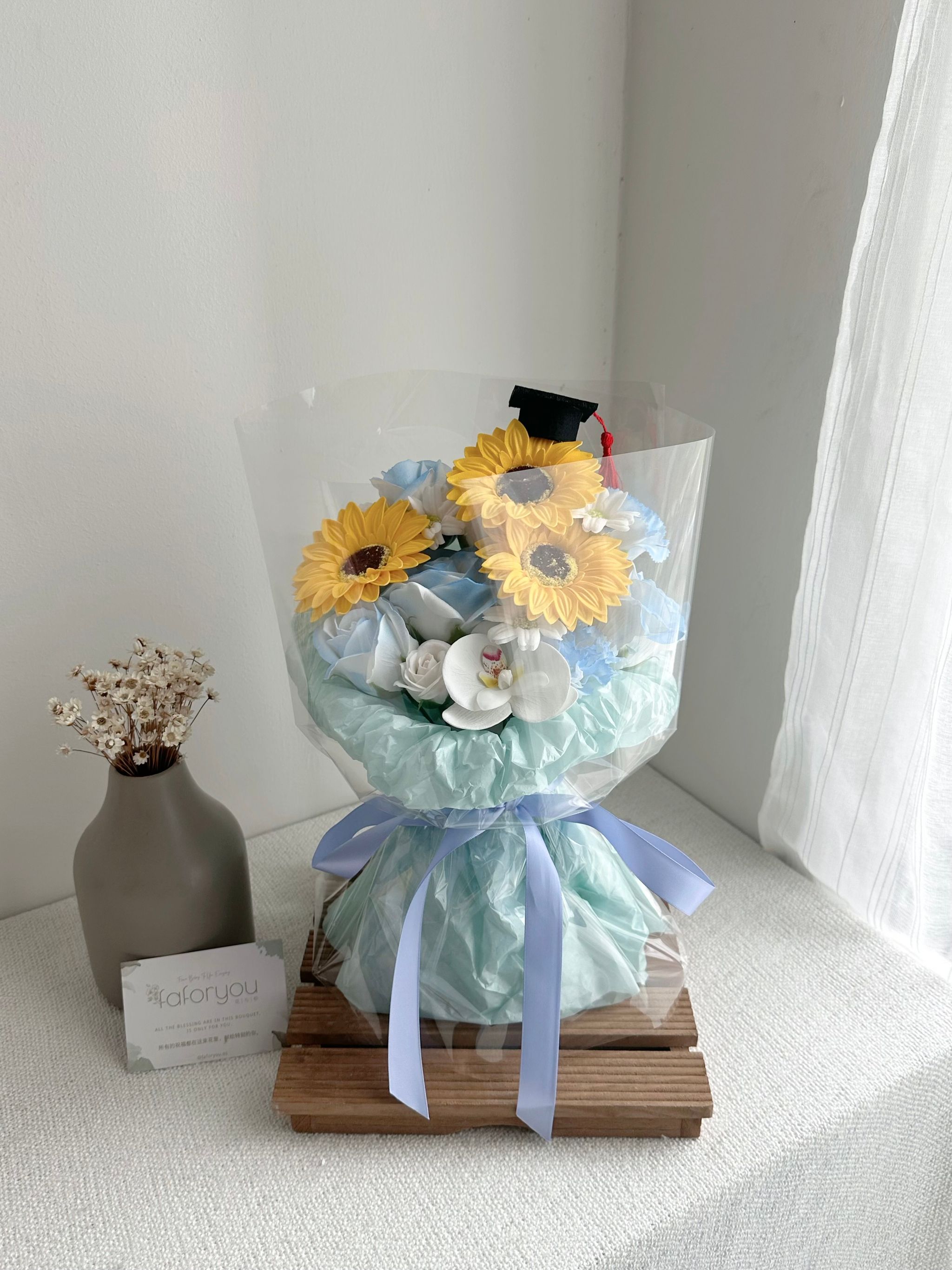 Graduation Mixed Flower Bouquet  _2