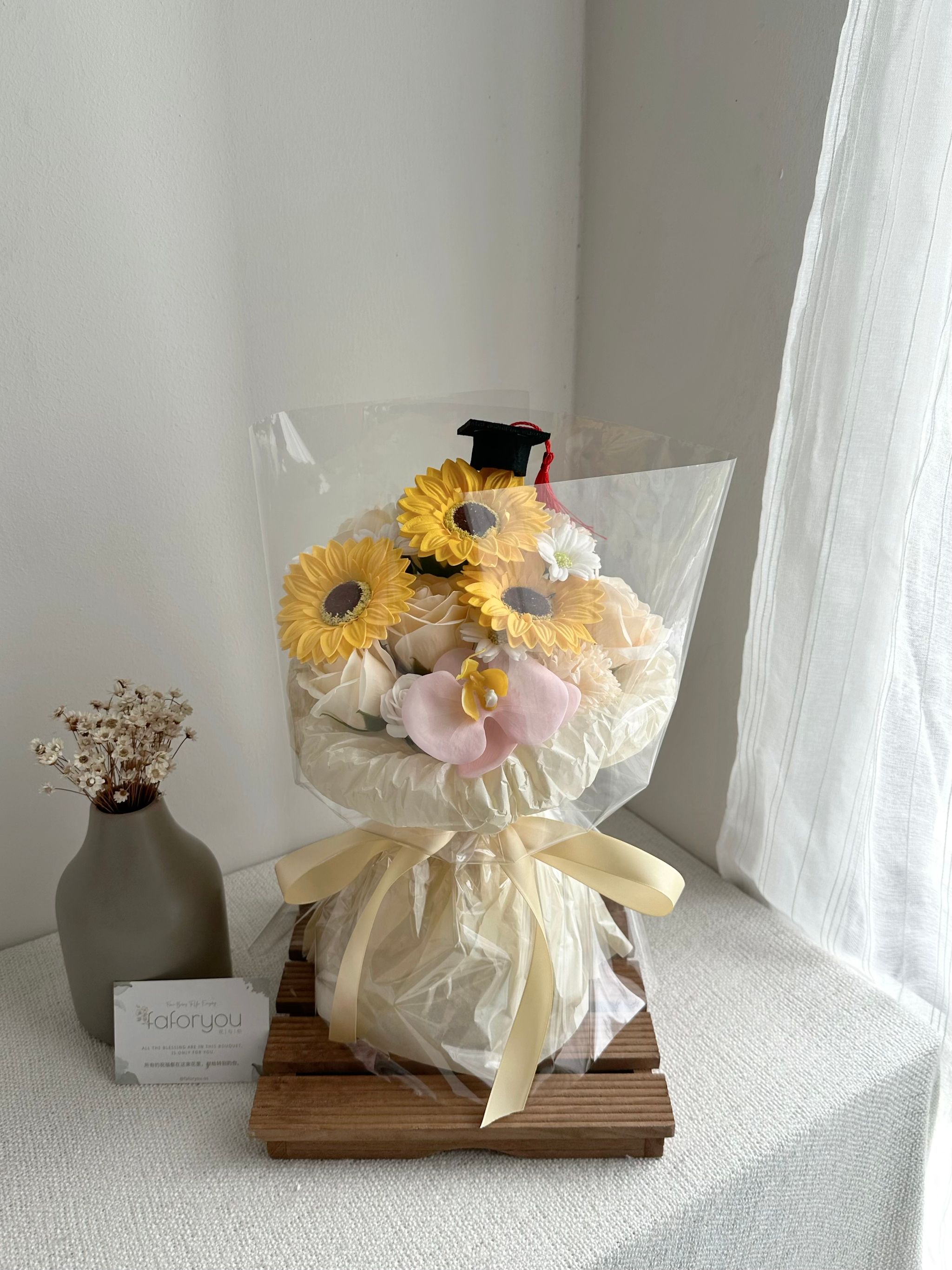Graduation Mixed Flower Bouquet  _3