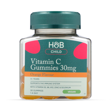 Holland & Barrett Kids Vitamin C Immune Support Orange Flavour 30mg 30 Gummies_0