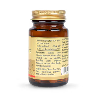Solgar Zinc Picolinate 22mg 100 Tablets_3