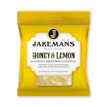 Jakemans Honey & Lemon Soothing Menthol Sweets 73g Bag  _0