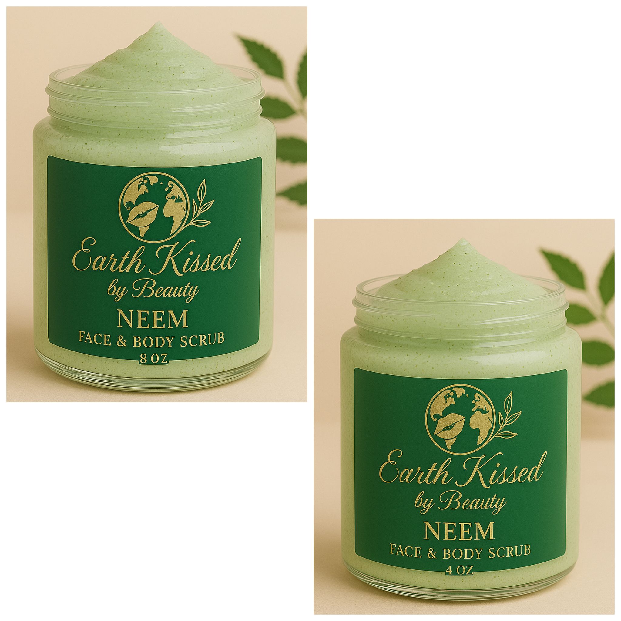 Earth Kissed by Beauty Neem Face &  Body Scrub SB_0
