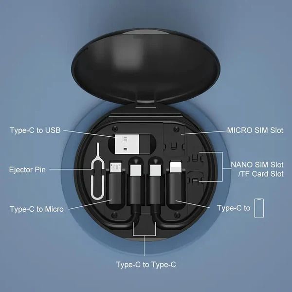 60Watt 5-in-1 Mini Fast Charging USB Cable Set (10006130)_2