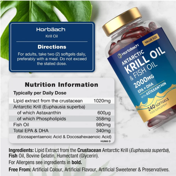 Antarctic Krill Oil 2000 mg | 240 Softgels_1