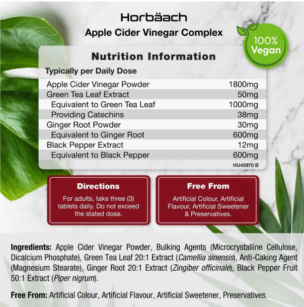 Apple Cider Vinegar Complex 4000 mg | 90 Tablets_1