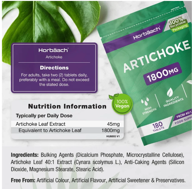 Artichoke 1800 mg | 180 Tablets_1