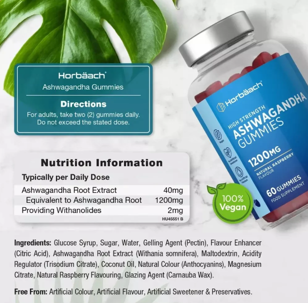 Ashwagandha 1200 mg | 60 Gummies_1