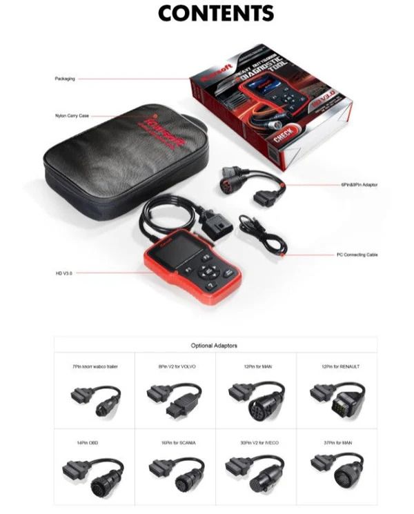 iCarsoft HD V3.0 for Heavy Duty Diagnostic Tool (50000644)_12