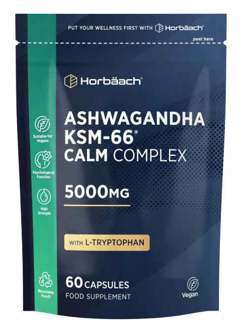 Ashwagandha KSM-66 Calm Complex 5000 mg | 60 Capsules_0