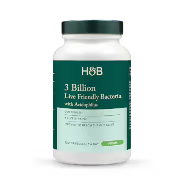 Holland & Barrett Live Friendly Bacteria with Acidophilus 3 Billion 120 Capsules_1