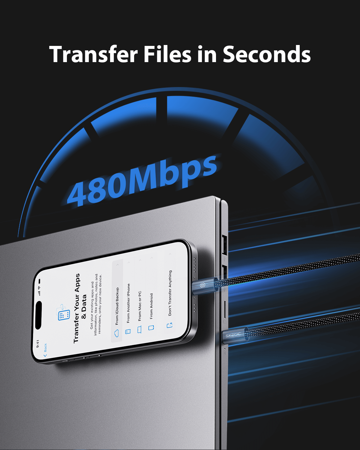 MagCable | USB-A to Lightning 27W (1m/3.3ft)_4