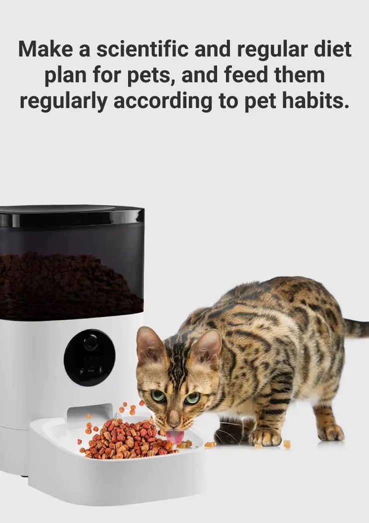 Surrunme Remote Visibility Automatic Intelligent Cat/Dog Smart Food Dispenser_2