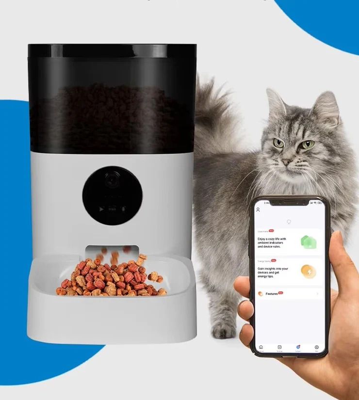 Surrunme Remote Visibility Automatic Intelligent Cat/Dog Smart Food Dispenser_0