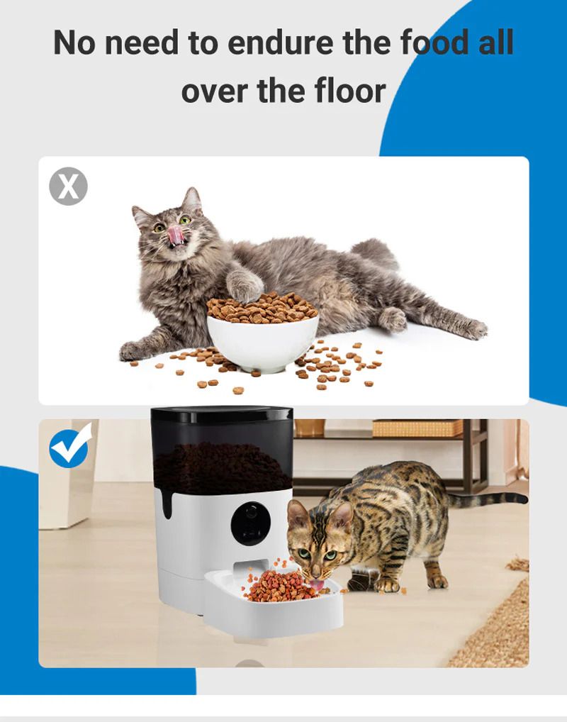 Surrunme Remote Visibility Automatic Intelligent Cat/Dog Smart Food Dispenser_6