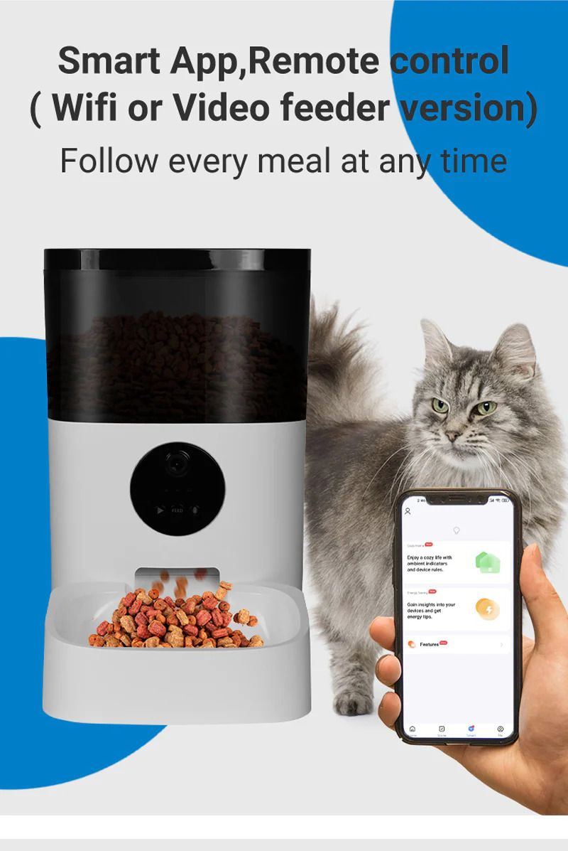 Surrunme Remote Visibility Automatic Intelligent Cat/Dog Smart Food Dispenser_4