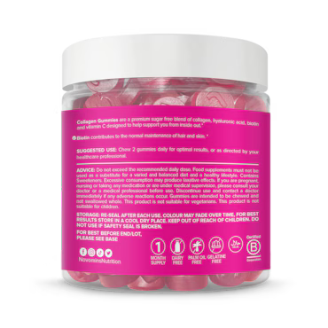 Novomins Collagen Sugar-Free Peach-Flavoured 60 Gummies_1
