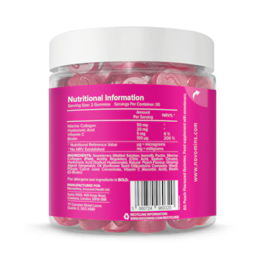 Novomins Collagen Sugar-Free Peach-Flavoured 60 Gummies_2