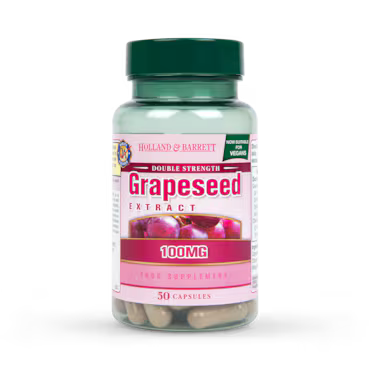 Holland & Barrett Double Strength Grapeseed Extract 100mg 50 Capsules_0