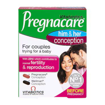 Vitabiotics Pregnacare His & Her Conception 60 Tablets_0