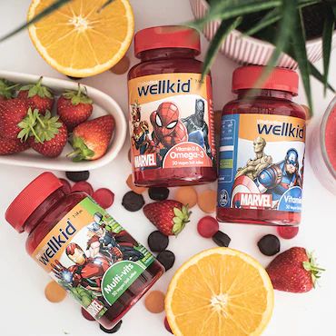 Vitabiotics Wellkid Marvel Vitamin D 7-14 years 50 Vegan Soft Jellies_1