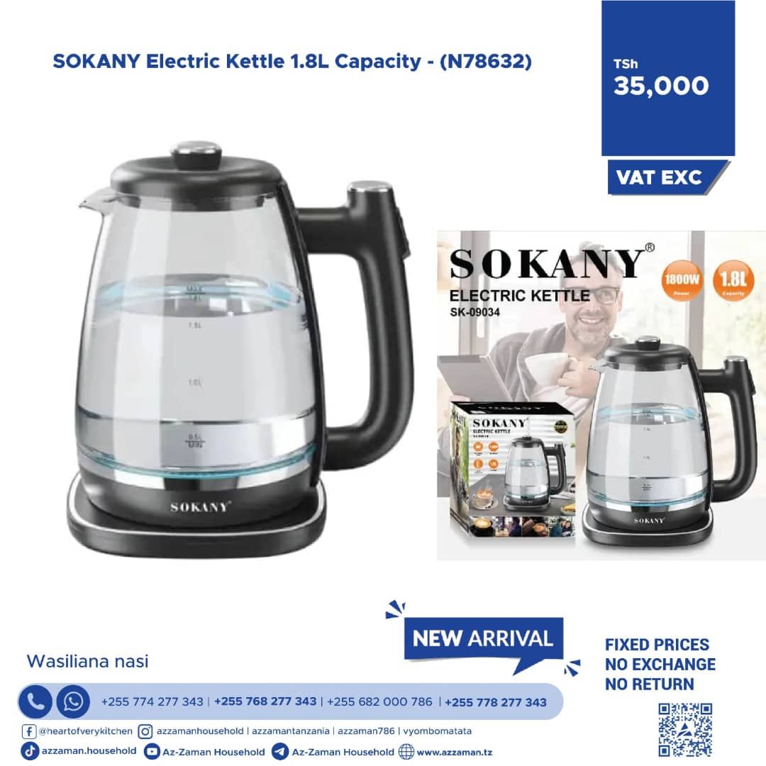 SOKANY  Electric Kettle 1.8L Capacity _0
