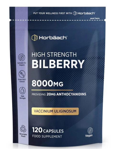 Bilberry 8000 mg | 120 Capsules Price:	 Sale price£10.99_0