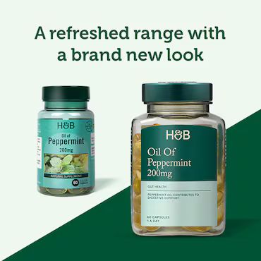 Holland & Barrett Oil of Peppermint 200mg 60 Capsules_2